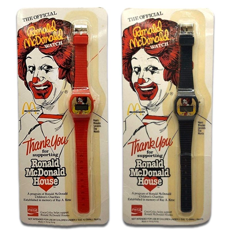 Ronald McDonald watches